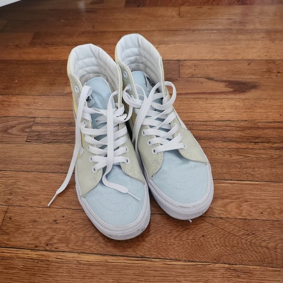 Discontinued Vans SK8-Hi sneakers in pastel color block - Picture 12 of 14